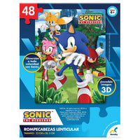 Rompecabezas Lenticular Sonic The Hedgehog 3D 48 Piezas - 4