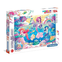 Rompecabezas Bajo El Mar Glitter 104 Pz Clementoni - 1