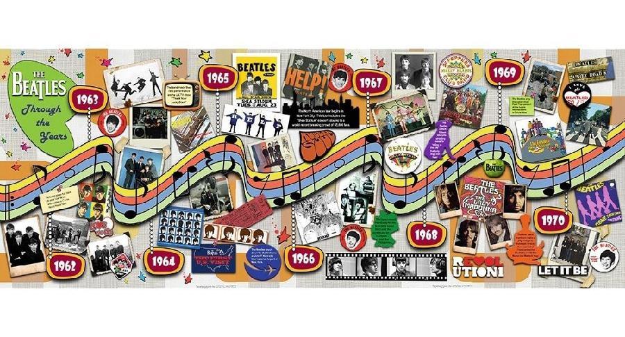 Rompecabezas Beatles Historia Discrografica De 1000 Piezas Ravensburger