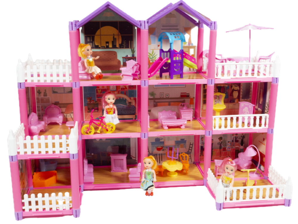 Casa de Muñecas Grande - Dream House con Accesorios y Muñecas
