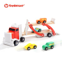 Juguete Camión De Madera Para Niños, 6 Piezas Top Bright - 1