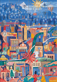 Rompecabezas 60 La Ciudad + 33 Tarjetas (Find It Puzzle Go Green) Menos De 100 - 2