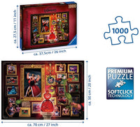 Rompecabezas Disney Villanos Reina De Corazones 1000 Piezas Ravensburger - 3