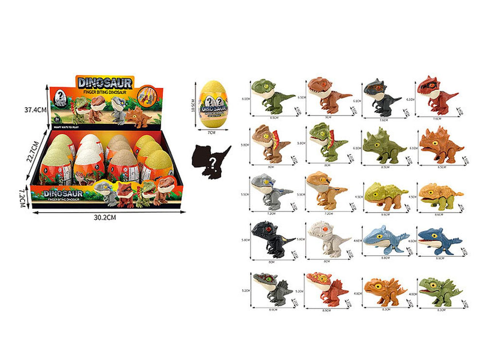 Paquete de 4 Huevos de Dinosaurio Mordelon Sorpresa Variedad de modelos y diseños
