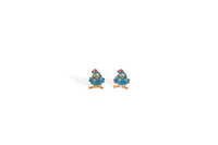La Gallina Pintadita, Broqueles Plata .925 varios personajes - 6