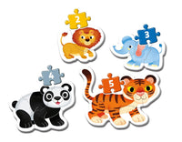 Rompecabezas 2-3-4-5 Animales Salvajes Mi Primer Puzzle Clementoni - 2