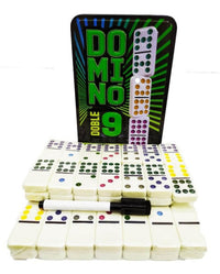 Domino Doble 9 En Caja Metalica - 2