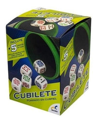 Cubilete Forrado Con 5 Dados - 1