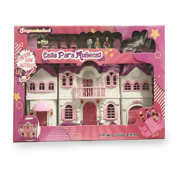 Casa De Muñecas Familia Con Luz Y Sonido Jueguete