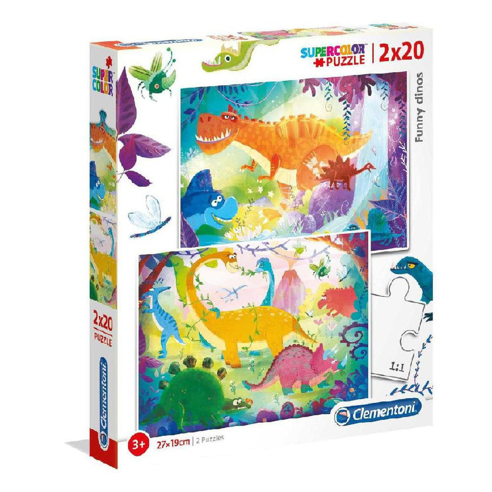 Rompecabezas Dinosaurios 2X20 Piezas Clementoni