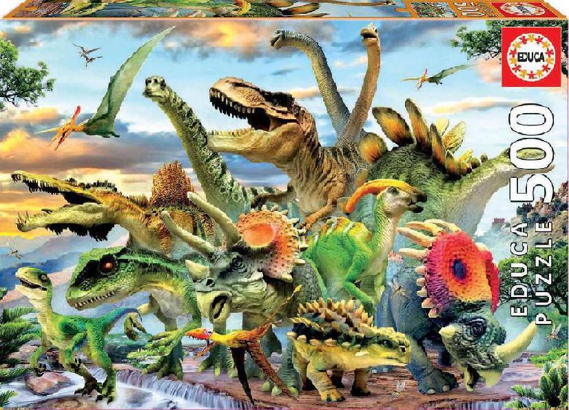 Dinosaurios Rompecabezas De 500 Piezas Educa