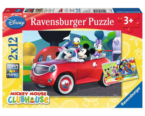 Rompecabezas 2 en 1 Mickey Y Sus Amigos 12 Piezas Cada Uno Ravensburger