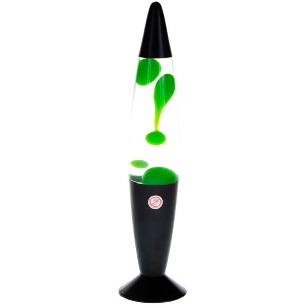 Lampara Lava Cohete Verde 41 Cm