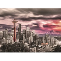 ROMPECABEZAS SEATTLE CITY SKYLINE 1000 PIEZAS EUROGRAPHICS - 2