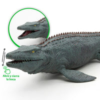 Kit Mosasauro y Tiburón Figuras de Dinosaurio Realistas Coleccionables - 6