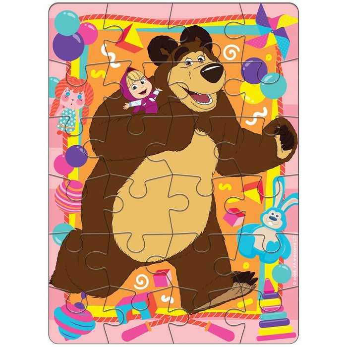 Rompecabezas Aterciopelado Masha y El Oso 24 Piezas — DidactiJuegos