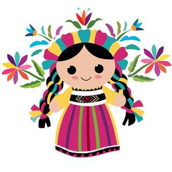 Kit Pinta Por Numero Muñeca Otomi DIY Arte