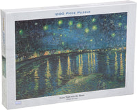 Rompecabezas Noche Estrellada Sobre El Rondano Van Gogh 1000 Piezas Tomax - 1