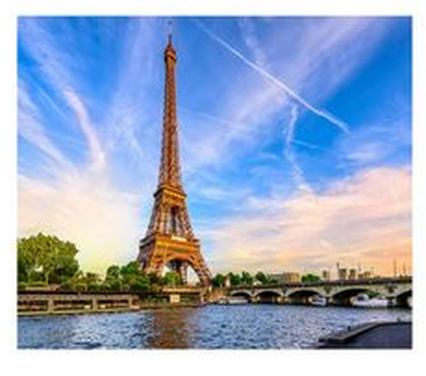 ARTE DIAMANTE TORRE EIFFEL Y RIO SENA