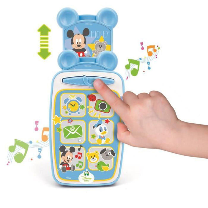 Teléfono Baby Mickey Disney, Bebes, Interactivo Clementoni