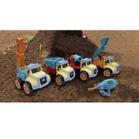 Kit 4 en 1 Vehiculos De Construcción DIY 11 cm altura - 7