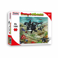 Rompecabezas Familia De Orcas 100 Pzs - 1